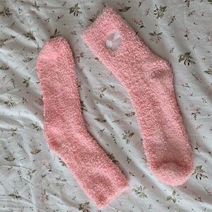 Taylor Swift Cozy Pink Fuzzy Socks